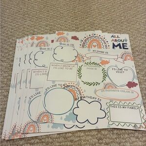 Colorful All About Me Posters